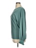 Unbranded 100% Polyester Teal Long Sleeve Blouse Size XL - photo 5