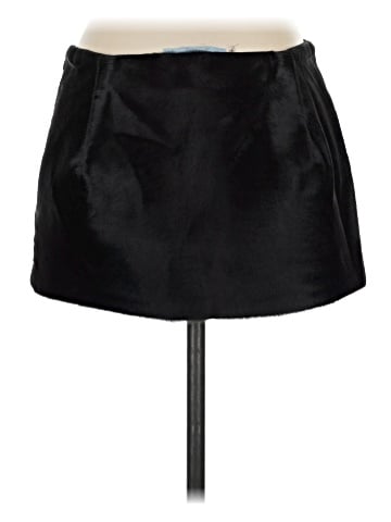 Painted Threads Faux Leather Skirt (view 2)