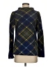 Talbots 100% Polyester Plaid Blue Turtleneck Sweater Size S - photo 1