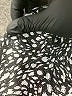 Sunny Leigh 100% Polyester Animal Print Black 3/4 Sleeve Blouse Size XL - photo 8