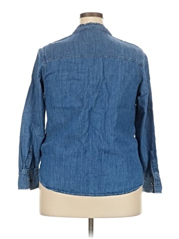 M&S Collection Long Sleeve Button-Down Shirt (view 2)