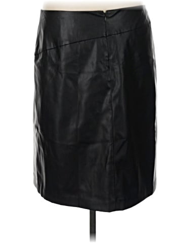 DKNY Faux Leather Skirt (view 2)
