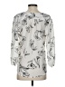 Fun2Fun Print Silver 3/4 Sleeve Blouse Size S - photo 2