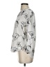 Fun2Fun Print Silver 3/4 Sleeve Blouse Size S - photo 5
