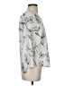 Fun2Fun Print Silver 3/4 Sleeve Blouse Size S - photo 4