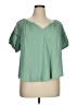 Torrid Green Short Sleeve Blouse Size 1X Plus (1) - photo 1