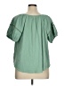 Torrid Green Short Sleeve Blouse Size 1X Plus (1) - photo 2