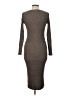 Taylor 100% Polyester Gray Casual Dress Size L - photo 2