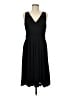 Ann Taylor 100% Polyester Solid Black Cocktail Dress Size 8 - photo 1