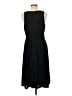 Ann Taylor 100% Polyester Solid Black Cocktail Dress Size 8 - photo 2