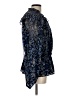 Calligraphie 100% Polyester Blue 3/4 Sleeve Blouse Size L - photo 4