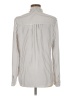 Express 100% Polyester Stripes Silver Long Sleeve Blouse Size M - photo 2