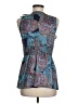 nu by MARK ANTHONY Blue Sleeveless Blouse Size M - photo 2