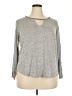 Jennifer Lopez Gray Long Sleeve Top Size XXL - photo 1