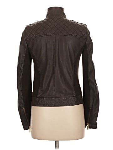 MICHAEL Michael Kors Leather Jacket (view 2)