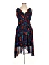 Chaps 100% Polyester Paisley Blue Cocktail Dress Size 14 - photo 1