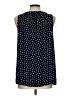41Hawthorn 100% Polyester Polka Dots Black Sleeveless Blouse Size L - photo 2