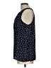 41Hawthorn 100% Polyester Polka Dots Black Sleeveless Blouse Size L - photo 5