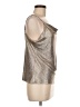 Skies Are Blue Metallic Silver Sleeveless Top Size M - photo 4