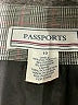 PASSPORTS Houndstooth Gray Formal Skirt Size 10 - photo 4