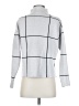 Tahari Checkered-gingham Silver Turtleneck Sweater Size S - photo 2