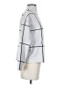 Tahari Checkered-gingham Silver Turtleneck Sweater Size S - photo 4