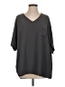 Jodifl Gray Short Sleeve Blouse Size S - photo 1