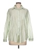 Assorted Brands Metallic Green Long Sleeve Button-Down Shirt Size L - photo 1