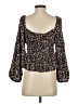 J.Crew 100% Viscose Black 3/4 Sleeve Blouse Size S - photo 2