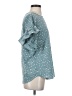 L Love 100% Polyester Teal Short Sleeve Blouse Size S - photo 4