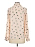 Ann Taylor LOFT 100% Polyester Print Pink Long Sleeve Blouse Size XS - photo 2