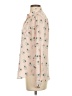 Ann Taylor LOFT 100% Polyester Print Pink Long Sleeve Blouse Size XS - photo 5