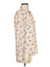 Ann Taylor LOFT 100% Polyester Print Pink Long Sleeve Blouse Size XS - photo 4