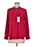 UNTUCKit 100% Polyester Red Long Sleeve Blouse Size 6 - photo 1