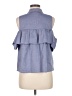 Cremieux Blue Sleeveless Button-Down Shirt Size M - photo 2