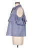 Cremieux Blue Sleeveless Button-Down Shirt Size M - photo 5