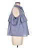 Cremieux Blue Sleeveless Button-Down Shirt Size M - photo 4