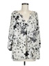 dalia 100% Polyester Gray 3/4 Sleeve Blouse Size L (estimated) - photo 1
