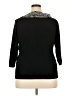 Fred David Black 3/4 Sleeve Blouse Size 2X - photo 2
