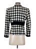 Nanette Lepore 100% Wool Houndstooth Black Wool Blazer Size 4 - photo 2