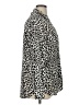 Talbots 100% Polyester Animal Print Silver Long Sleeve Blouse Size XL - photo 4