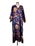 Natori 100% Polyester Paisley Blue Casual Dress Size L - photo 1