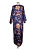 Natori 100% Polyester Paisley Blue Casual Dress Size L - photo 2