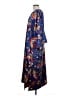 Natori 100% Polyester Paisley Blue Casual Dress Size L - photo 5
