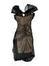 Self-Portrait Metallic Black Cocktail Dress Size 0 - photo 2