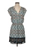 DR2 100% Polyester Print Teal Casual Dress Size S - photo 1