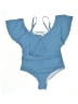 Shein Blue Bodysuit Size 1X - photo 1