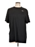Nike 100% Polyester Black Active T-Shirt Size L - photo 1