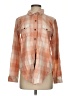 Kavu Plaid Orange Long Sleeve Button-Down Shirt Size S - photo 1