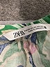 Zara Paisley Green 3/4 Sleeve Blouse Size XS - photo 7